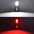 Portable COB LED Flashlight USB Rechargerable Magnetic Work Light Torch Lamp Red 9