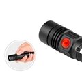 LED Flashlight USB Rechargeable Torch Portbale Flashlights Aluminum Zoom Light