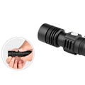 LED Flashlight USB Rechargeable Torch Portbale Flashlights Aluminum Zoom Light 3