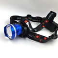 10W XML-T6 Aluminum Headlight 3 Modes 1000 Lumen Focus LED Rechargeable Headlamp