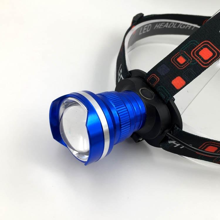 10W XML-T6 Aluminum Headlight 3 Modes 1000 Lumen Focus LED Rechargeable Headlamp 4