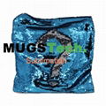 Magic Sublimation Flip Sequin Pillow Case Blue+Silver 3