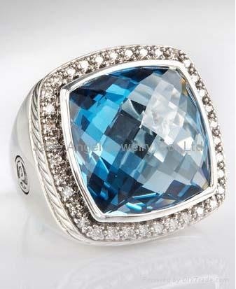 Large Blue Topaz Noblesse Ring