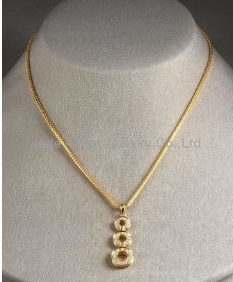 Tempia Three-Drop Necklace,Gold pendant necklace