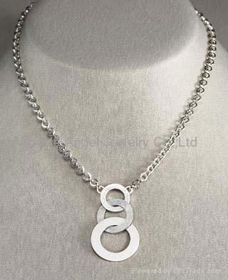 Circles Necklace,sterling silver jewelry