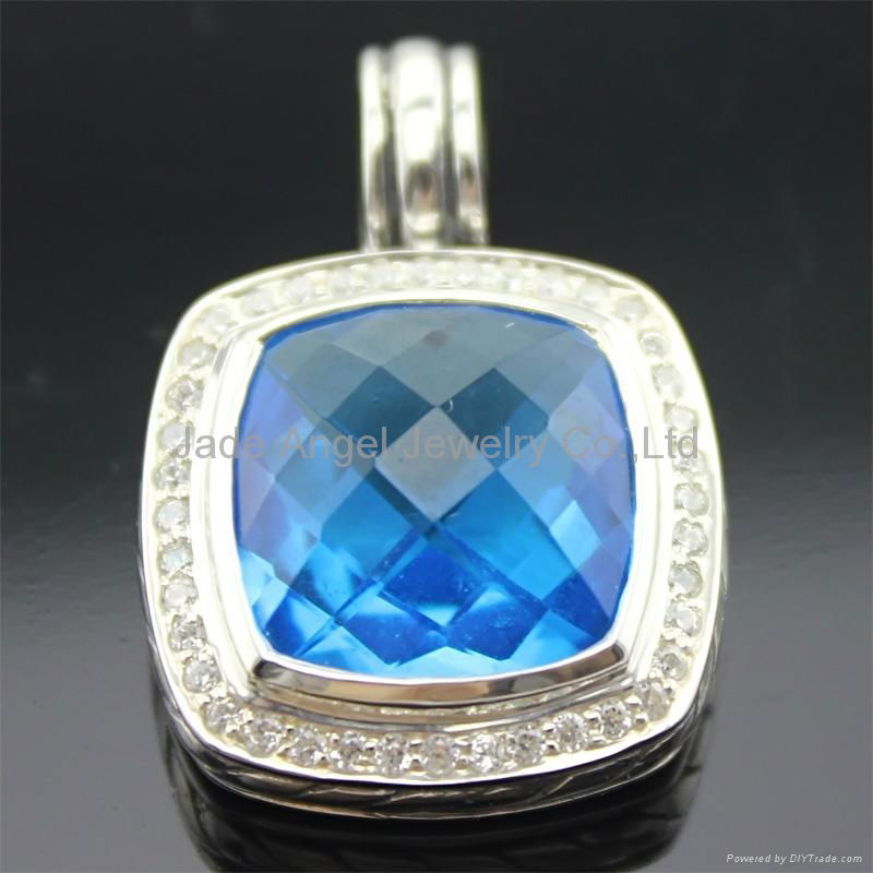 David Yurman 14mm Blue Topaz Albion Enhanver 