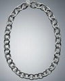 David Yurman Designer Inspired 925 Silver Oval Link Necklace 1