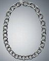 David Yurman Designer Inspired 925 Silver Oval Link Necklace