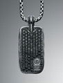 David Yurman Chevron Black Diamond Dog Tag 1