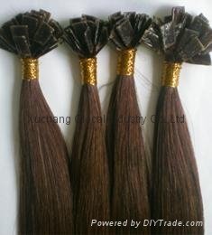 100% Remy Nail Hair Extension 4