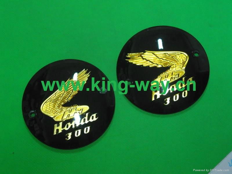 Honda Dream 300 C77 C78 Ca77 CB77 Cl77 L/R Fuel Tank Badges Emblem Gold 2