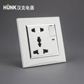 white colour British Standard Switch Socket