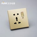 86X86 size white colour big knob  British Standard Switch Socket