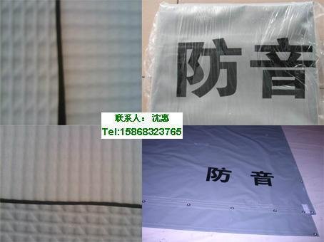 供应出口日本建筑防音防炎用灰色高强PVC刀刮遮音布卷料 2