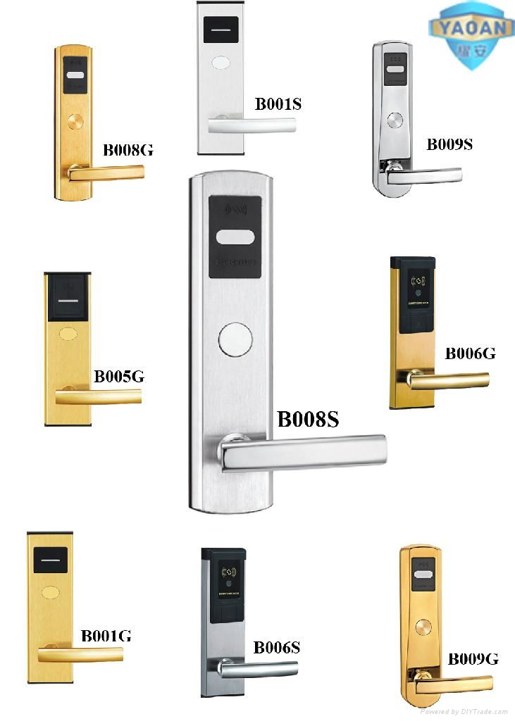 304 stainless steel hotel card key locks