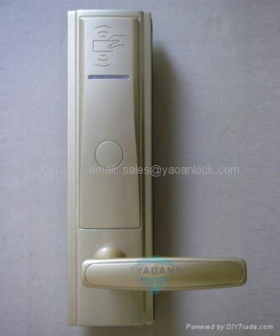 Luxury RF card hotel door lock 3