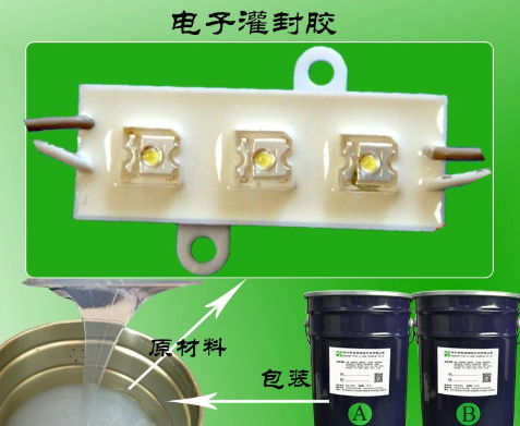 供應LED電子灌封液體硅膠 5