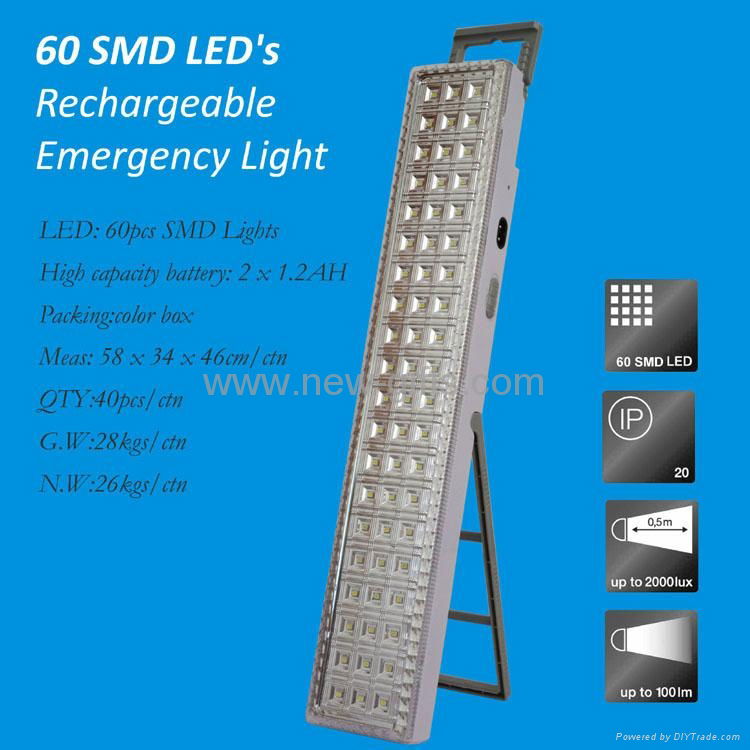 NEW SMD 60 LED's  Rechargeable Emergency Lamp