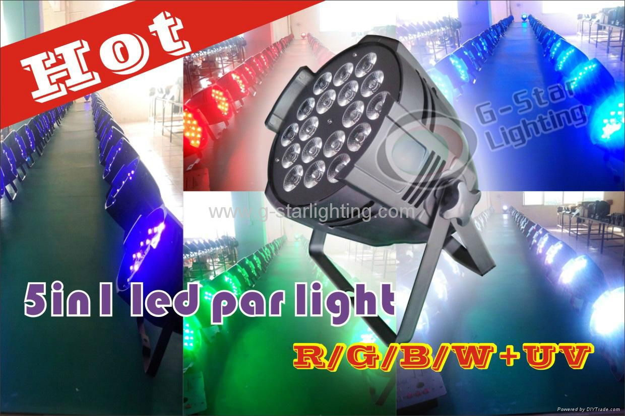 18*12W(5in1) LED Par Can/5IN1 LED par can R/G/B/W+UV 2