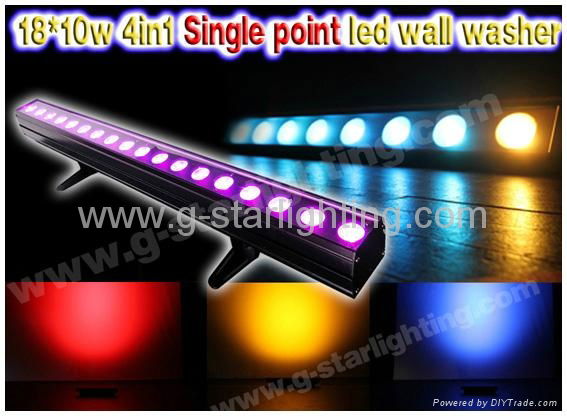 18*10w 4in1 leds single point of control wall washer/ indoor led wall washer 2