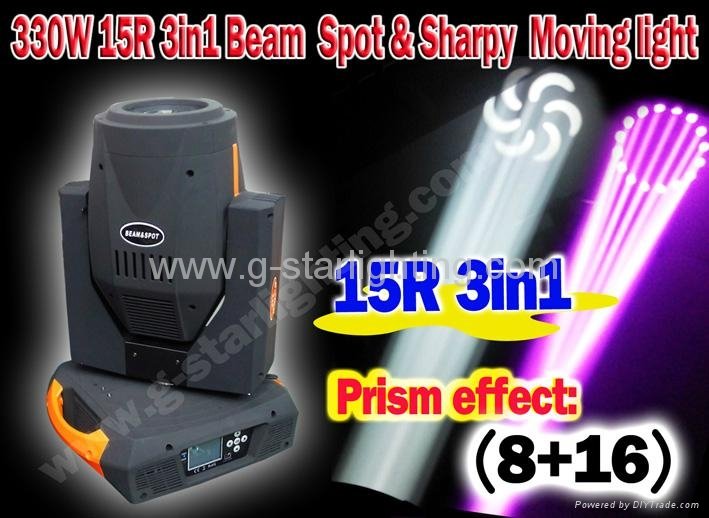 350w 17R beam spot washer 3in1 sharpy moving head light/ beam moving head light