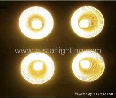 New 4 eyes led audience blinder light 4*100w 2in1/4in1 COB led studio light 5