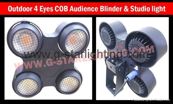 Outdoor 4 Eyes Led audience blinder light 4*100w COB led studio light