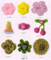 crochet flower & garment accessory & artificial flower 4