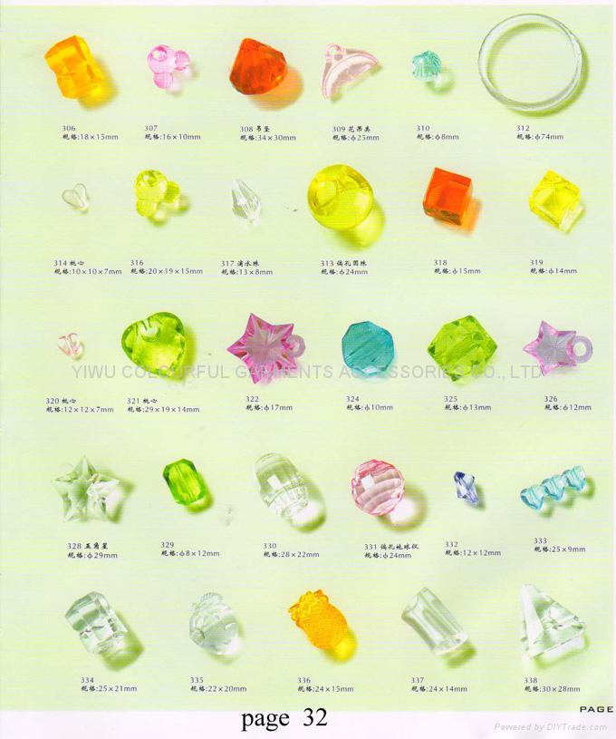 acrylic beads & jewelry part& garment accessory 3