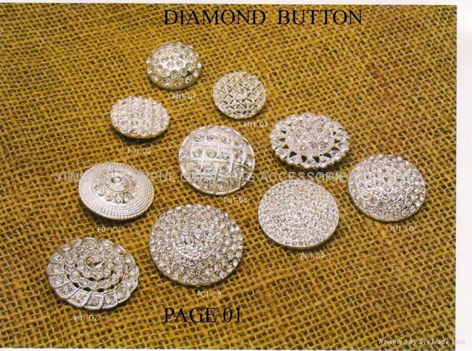 button & stud & garment apparel rhinestone button