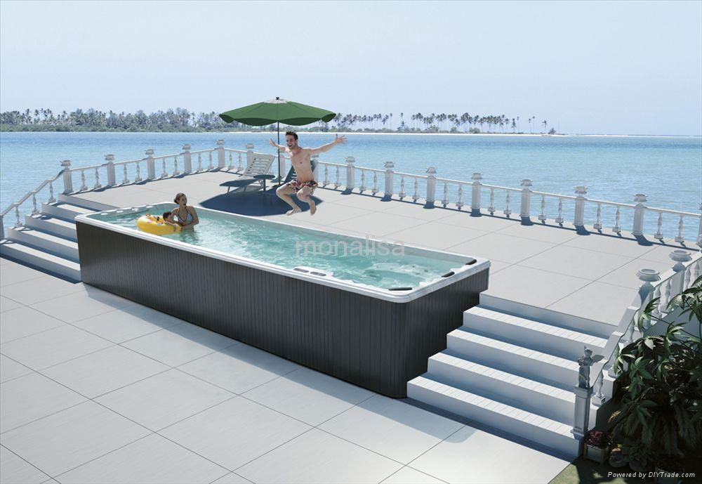 7.8M Monalisa Long Swimming Whirlpool Pool Balboa Outdoor spa (M-3325)