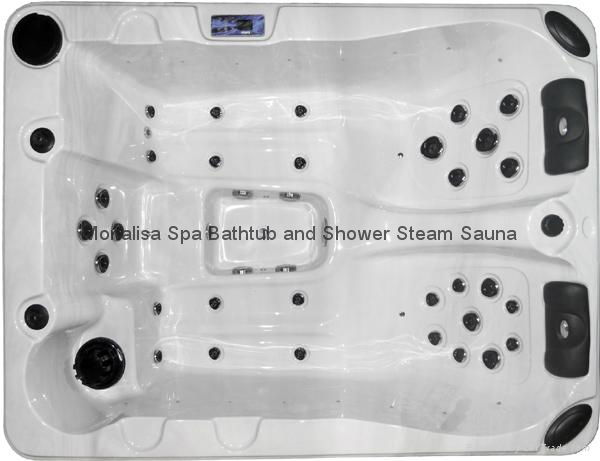 蒙娜麗莎浴缸進口亞克力多人按摩浴缸戶外浴缸獨立spaM-3371 2