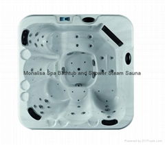 蒙娜丽莎SPA浴缸户外多人按摩浴缸冲浪浴缸进口亚克力浴缸M-3352