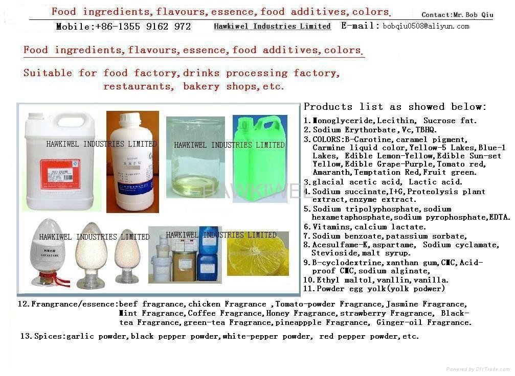 food additives/flavours