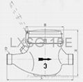 LXSG-15E-DRY TYPE VANE WHEEL WATER METER