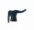 man long sleeves compression top with moisture transport function