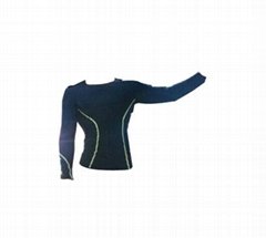 man long sleeves compression top with moisture transport function