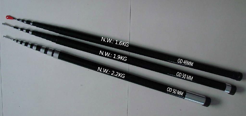 10m heavy_duty  telescopic fiberglass poles