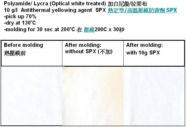 尼龙抗热黄变剂/压模防黄剂SPDX/抗氧化剂/尼龙/莱卡混纺 2