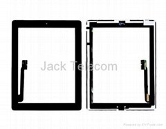 For iPad 3 Black Touch Screen Digitizer Glass Panel Assembly OEM