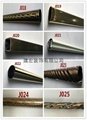 Twisted grain plating curtain rod