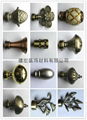 Plating curtain rod head accessories 1