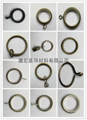 Plating curtain ring circles