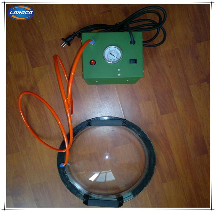 Vacuum testing box for geomembrane