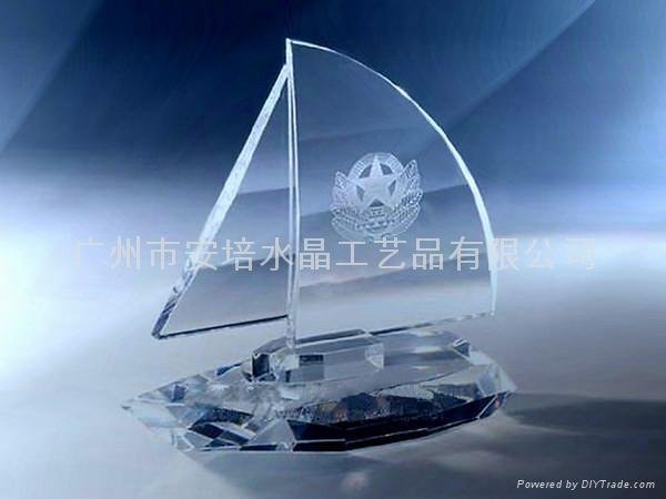 Crystal sailboat 3