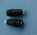 straight angle dc connector 5.5X2.1mm female to micro male for laptop/netbook/An 1