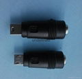 straight angle dc connector 5.5X2.1mm female to micro male for laptop/netbook/An 5