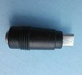 straight angle dc connector 5.5X2.1mm female to micro male for laptop/netbook/An 3