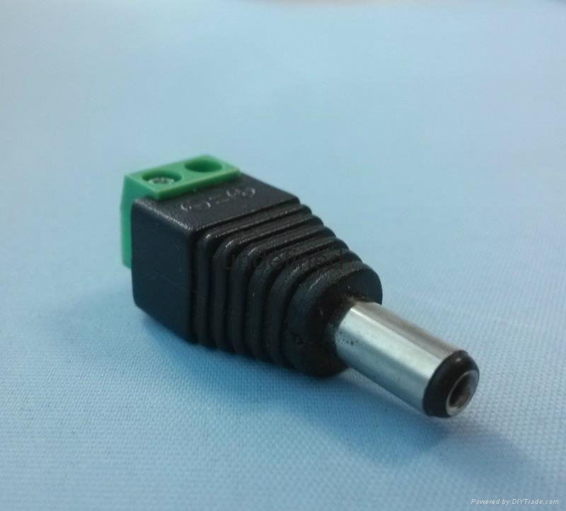5.5X2.1mm female to terminal (terminal fixed) dc plug,LED strip dc connector