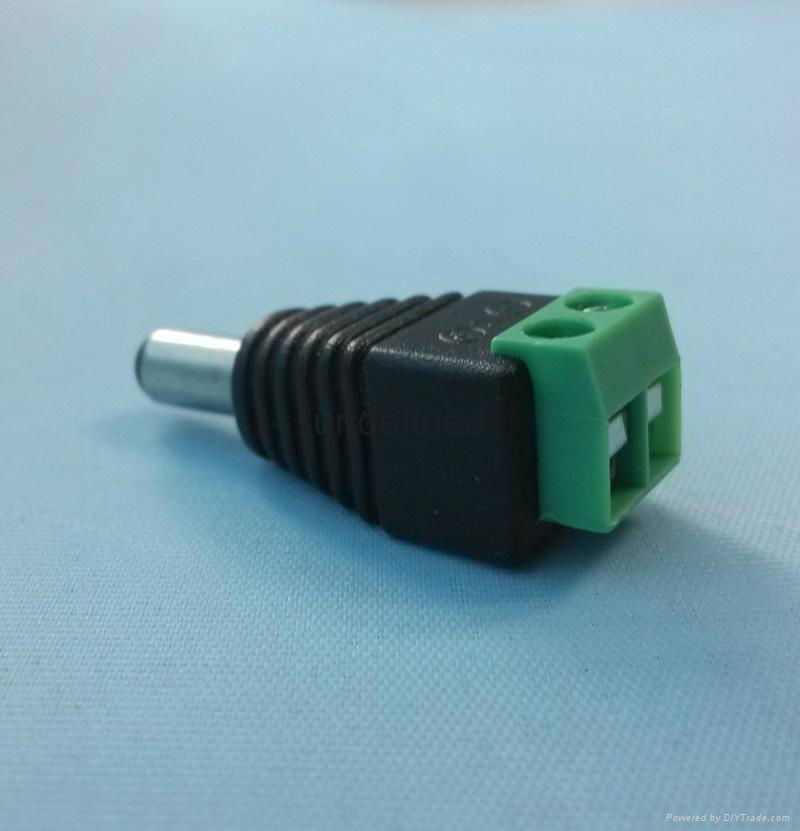 5.5X2.1mm female to terminal (terminal fixed) dc plug,LED strip dc connector 3